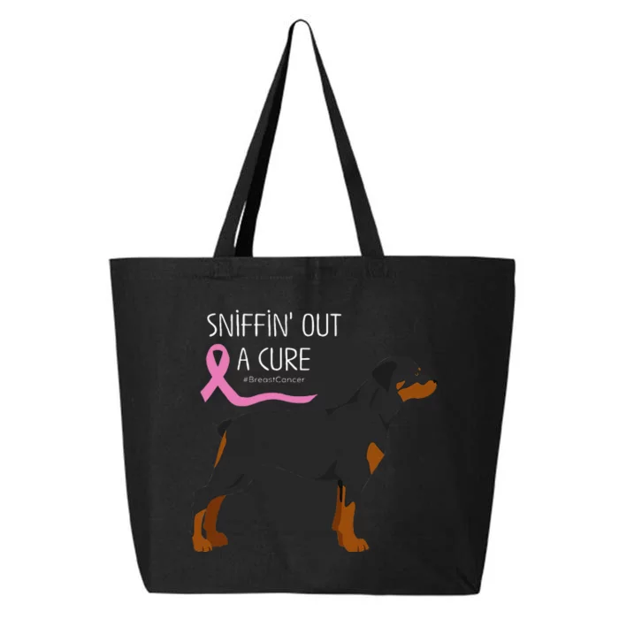 Rottweiler Dog Lover Breast Cancer Awareness 25L Jumbo Tote