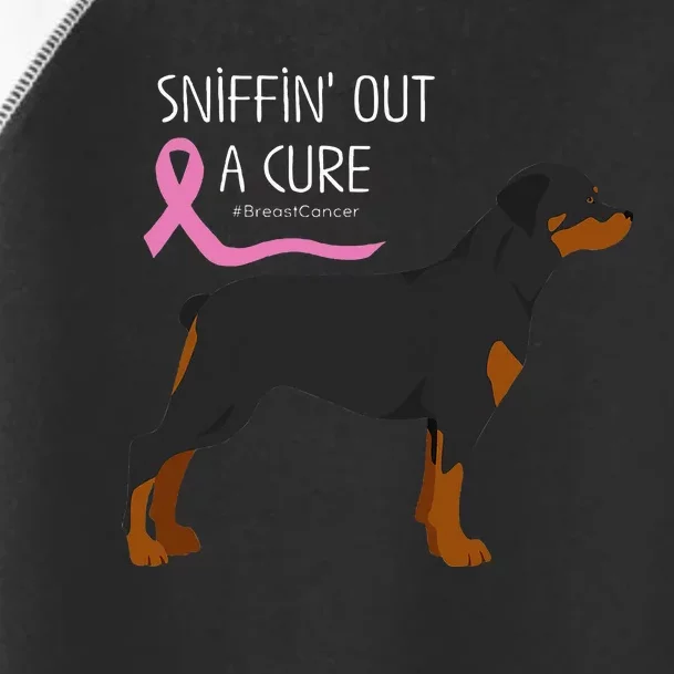 Rottweiler Dog Lover Breast Cancer Awareness Toddler Fine Jersey T-Shirt