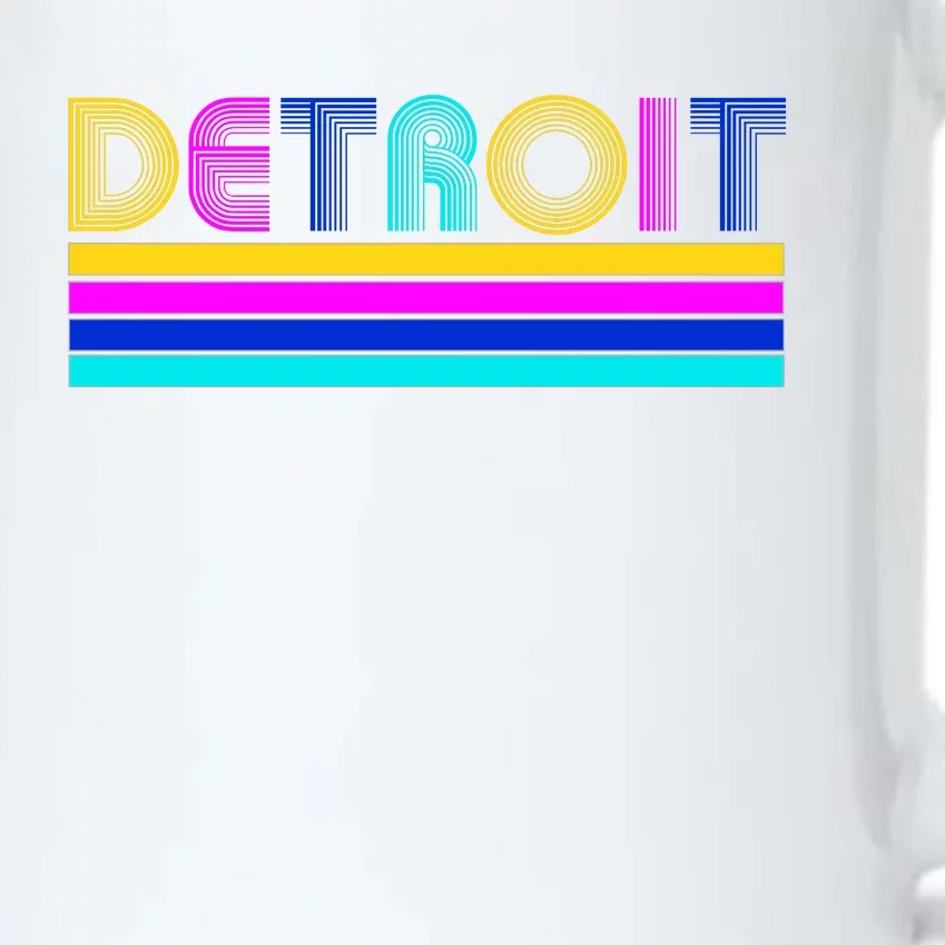 Retro Detroit Logo Black Color Changing Mug