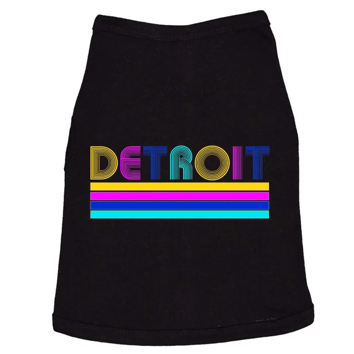 Retro Detroit Logo Doggie Tank