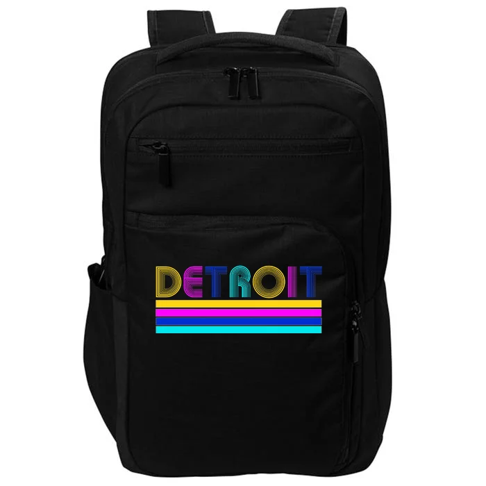 Retro Detroit Logo Impact Tech Backpack