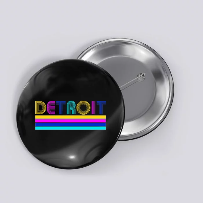 Retro Detroit Logo Button