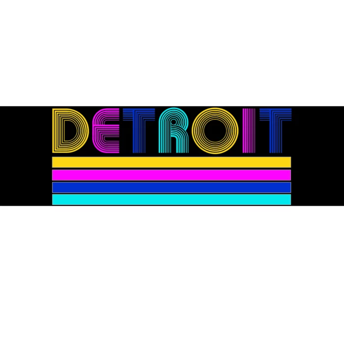 Retro Detroit Logo Bumper Sticker