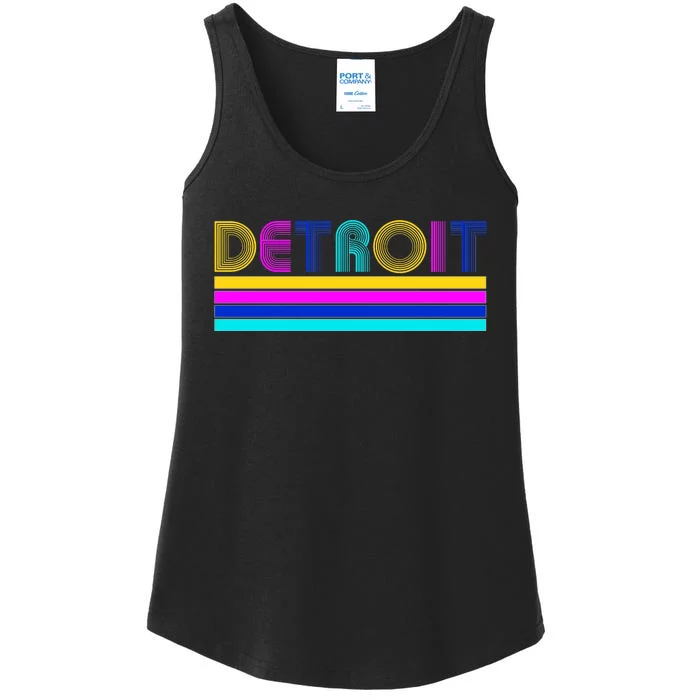 Retro Detroit Logo Ladies Essential Tank