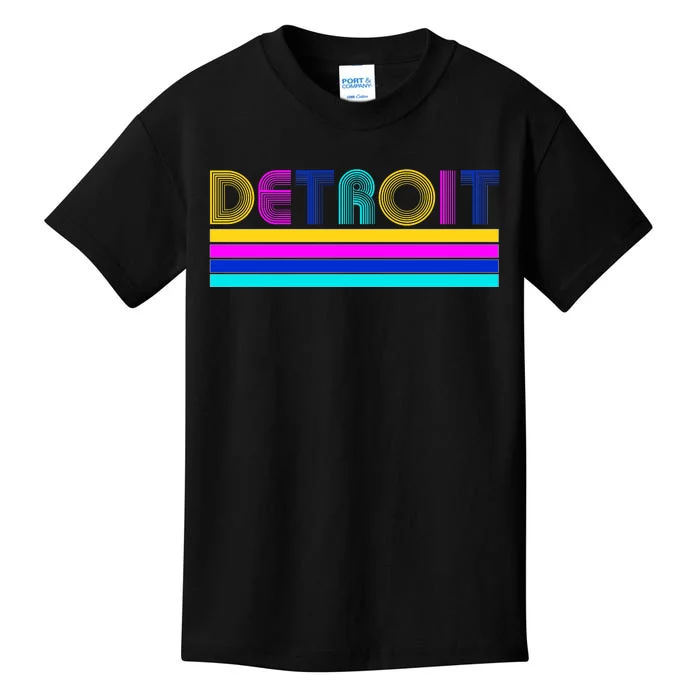 Retro Detroit Logo Kids T-Shirt