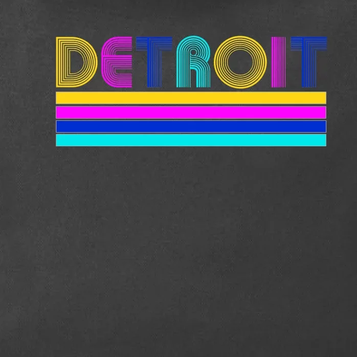 Retro Detroit Logo Zip Tote Bag