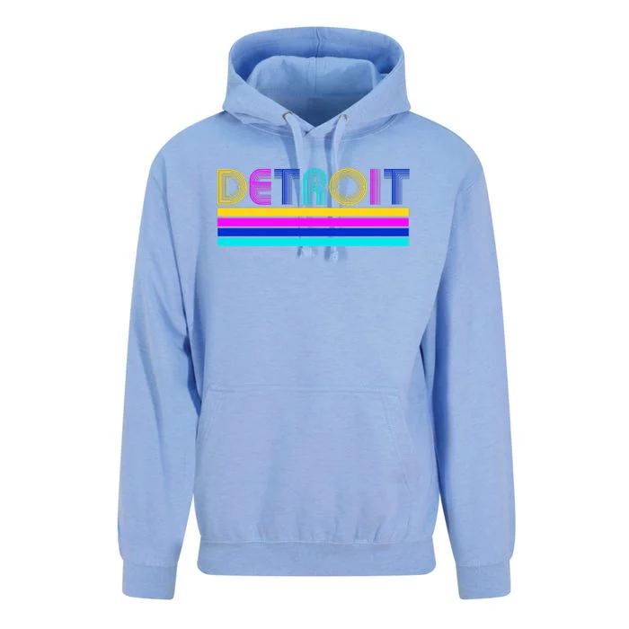 Retro Detroit Logo Unisex Surf Hoodie