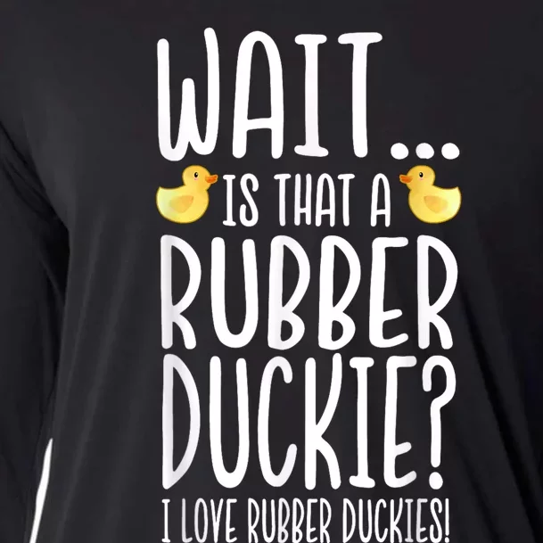 Rubber Duck Lover I Love Rubber Duckies Cooling Performance Long Sleeve Crew