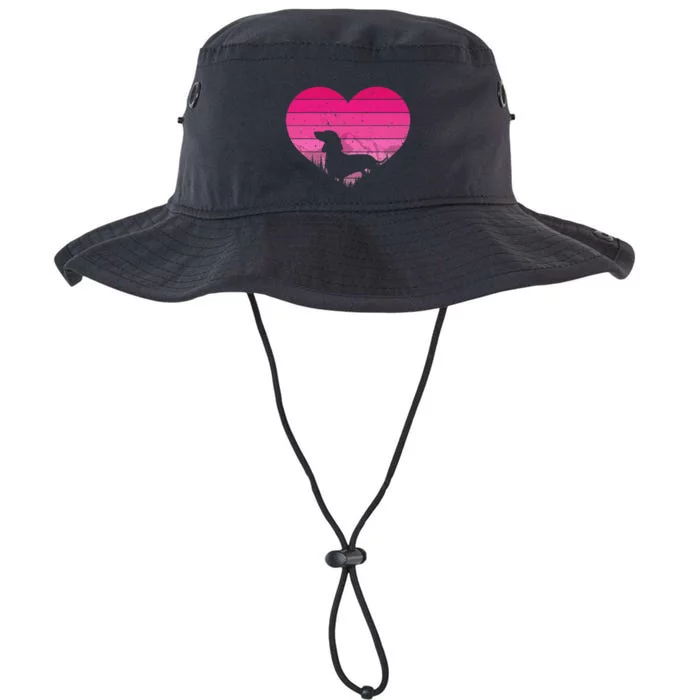 Retro Dachshund Lovers Vintage Heart Legacy Cool Fit Booney Bucket Hat