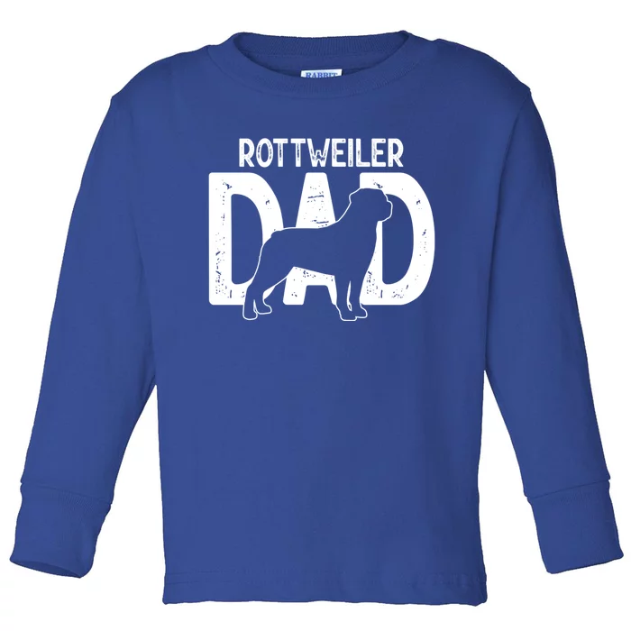 Rottweiler Dog Lover Funny Cute Puppy Dad Father Gift Toddler Long Sleeve Shirt