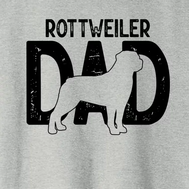 Rottweiler Dog Lover Funny Cute Puppy Dad Father Gift Women's Crop Top Tee