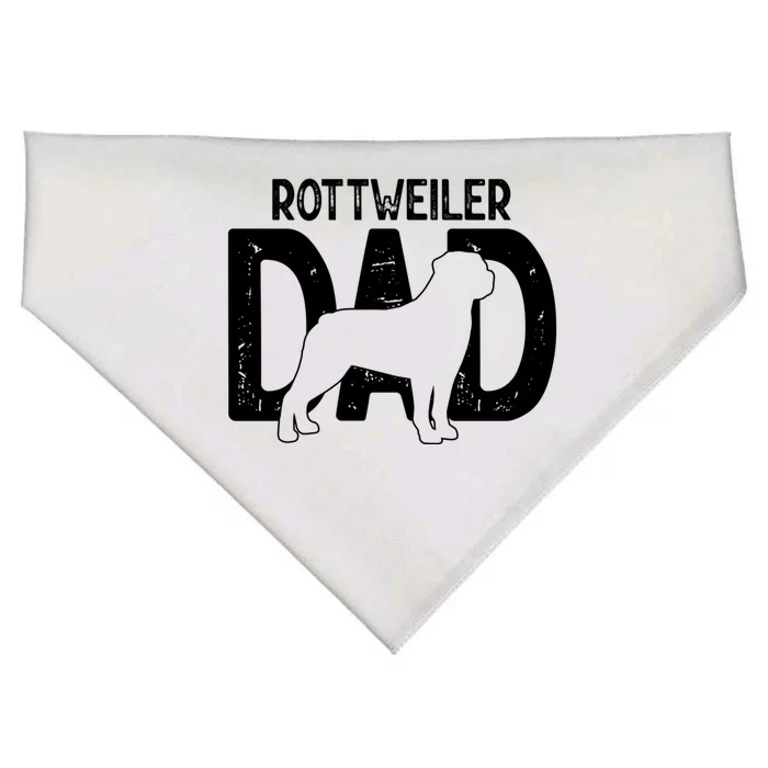 Rottweiler Dog Lover Funny Cute Puppy Dad Father Gift USA-Made Doggie Bandana