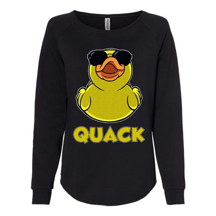 Rubber Duck Lover Quack Funny Rubber Duck Womens California Wash Sweatshirt