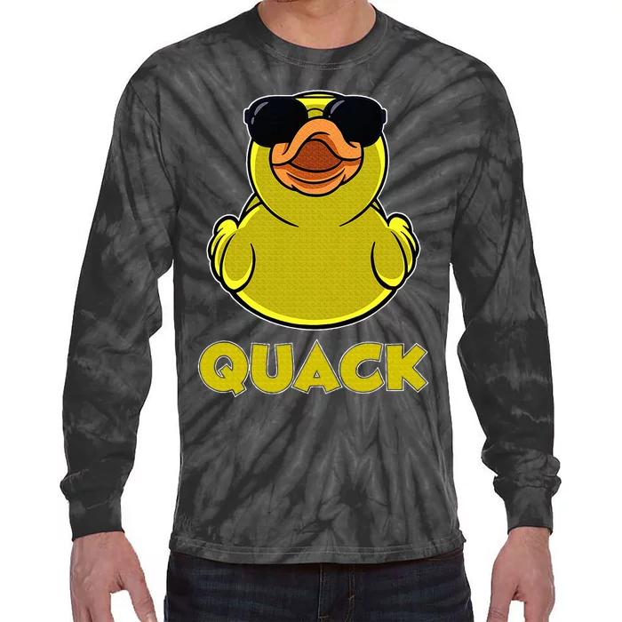 Rubber Duck Lover Quack Funny Rubber Duck Tie-Dye Long Sleeve Shirt