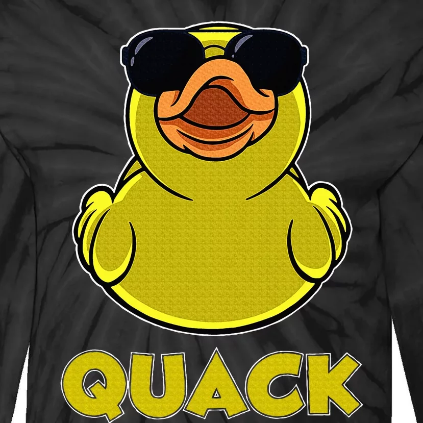 Rubber Duck Lover Quack Funny Rubber Duck Tie-Dye Long Sleeve Shirt