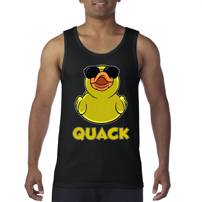 Rubber Duck Lover Quack Funny Rubber Duck Tank Top