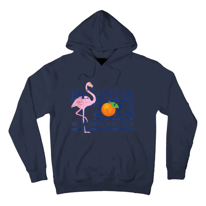 Ron Desantis Make America Florida Flamingo Election 2024 Tall Hoodie