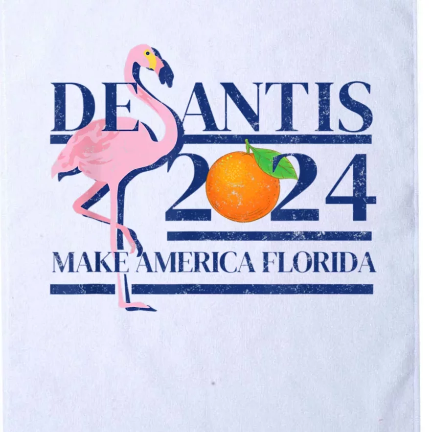 Ron Desantis Make America Florida Flamingo Election 2024 Platinum Collection Golf Towel