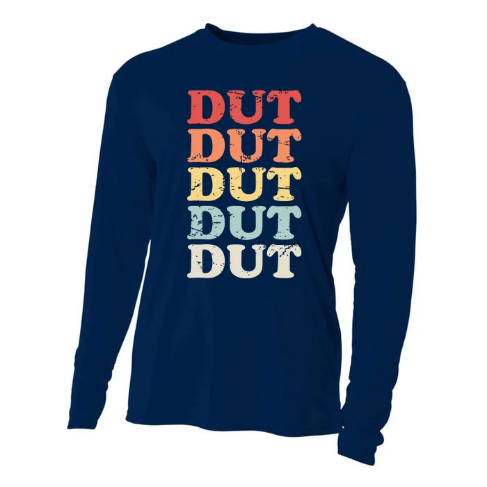 Retro DUT Marching Band Percussion Cooling Performance Long Sleeve Crew