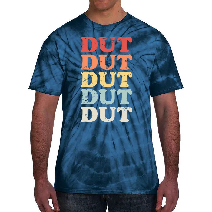 Retro DUT Marching Band Percussion Tie-Dye T-Shirt