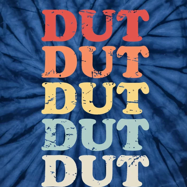 Retro DUT Marching Band Percussion Tie-Dye T-Shirt