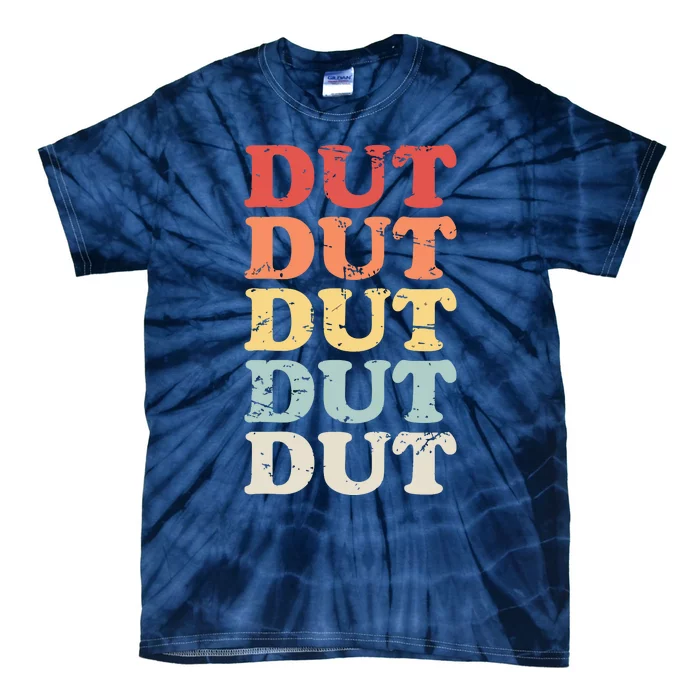 Retro DUT Marching Band Percussion Tie-Dye T-Shirt