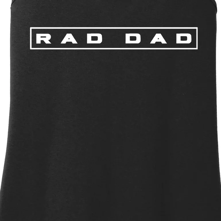 RAD DAD Minimal Logo Fathers Day Ladies Essential Tank