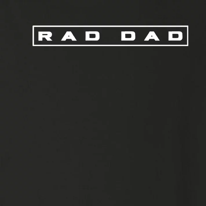 RAD DAD Minimal Logo Fathers Day Toddler Long Sleeve Shirt