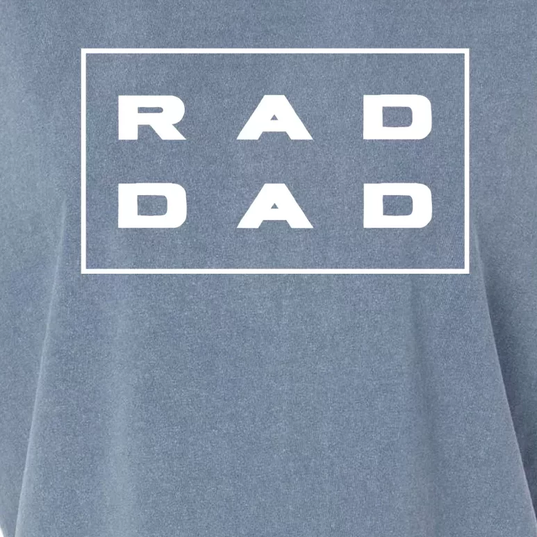 RAD DAD Minimal Logo Fathers Day Garment-Dyed Women's Muscle Tee