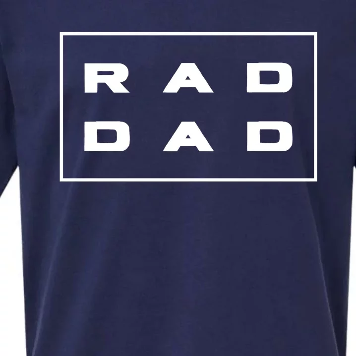 RAD DAD Minimal Logo Fathers Day Sueded Cloud Jersey T-Shirt