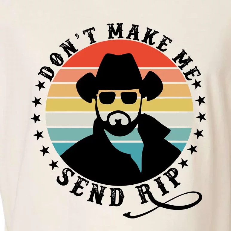 Retro DonT Make Me Send Rip Garment-Dyed Women's Muscle Tee