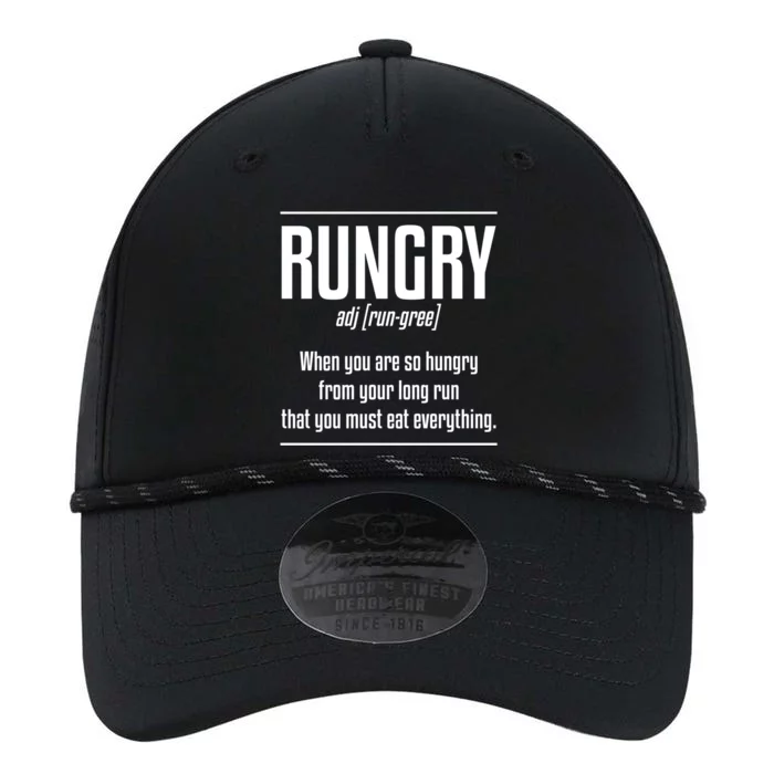 Rungry Definition Marathon Running Runner Marathoner Meaningful Gift Performance The Dyno Cap