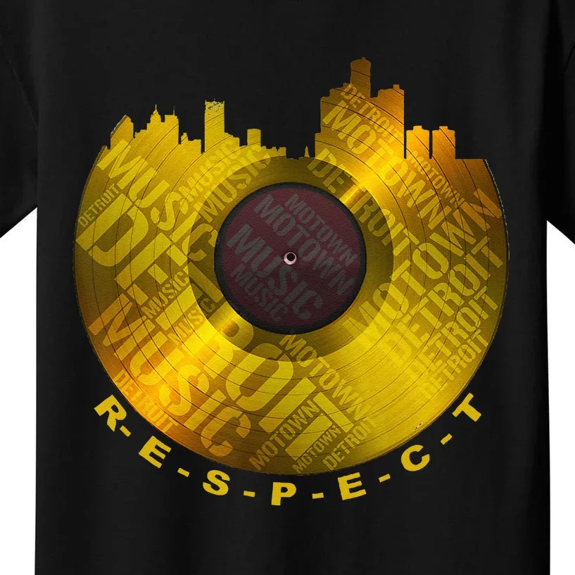 Respect Detroit Motown Respec Kids T-Shirt