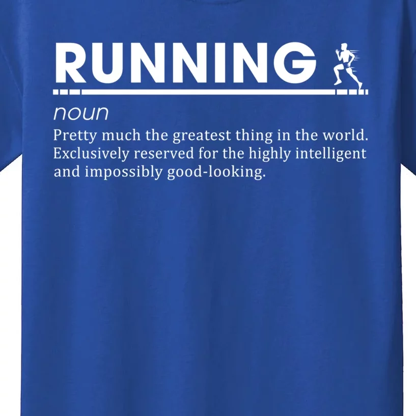 Running Definition Marathon Funny Runners Gift Kids T-Shirt