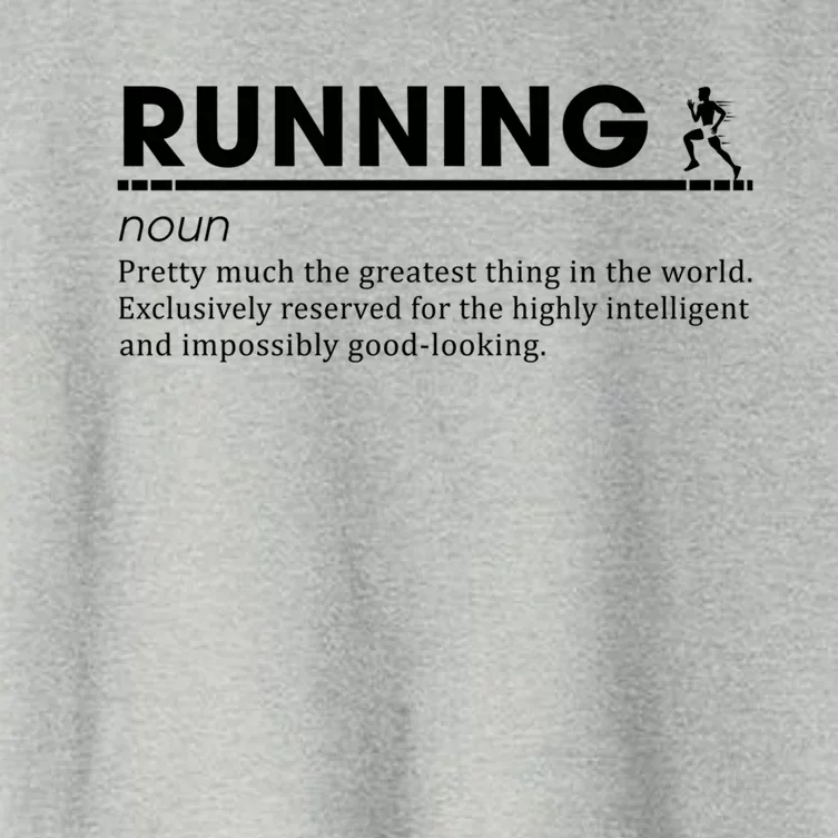 Running Definition Marathon Funny Runners Gift Women's Crop Top Tee