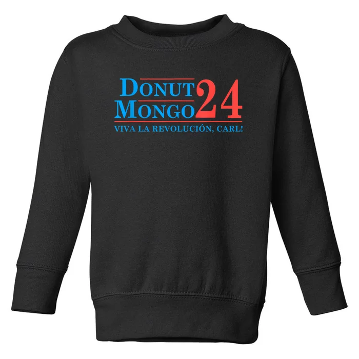 Retro Donut Mongo 2024 Funny Meme Toddler Sweatshirt