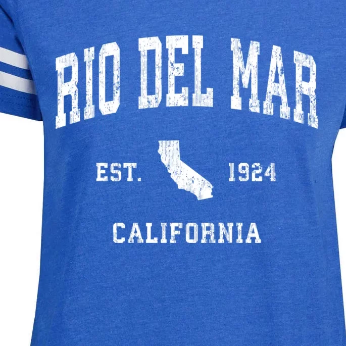 Rio Del Mar California Ca Vintage Athletic Sports Enza Ladies Jersey Football T-Shirt