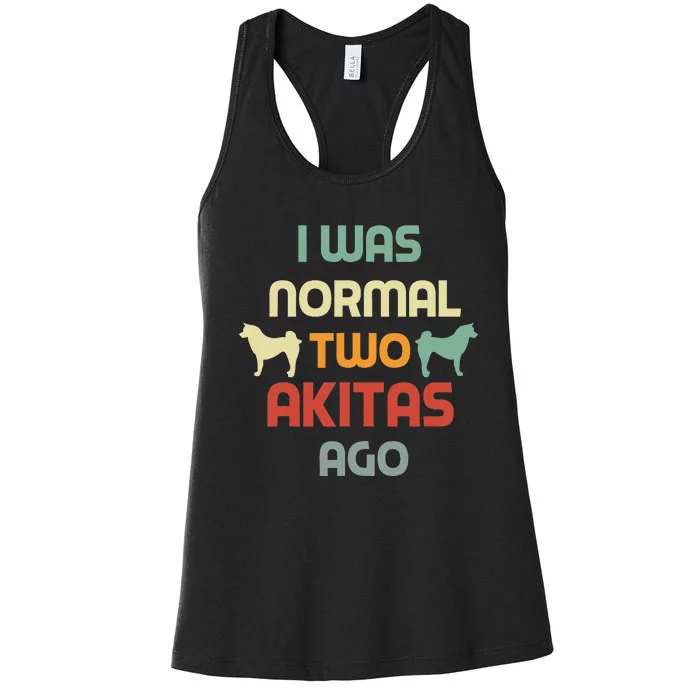 Retro Dog Mom  Akita Lover Owner Women's Racerback Tank