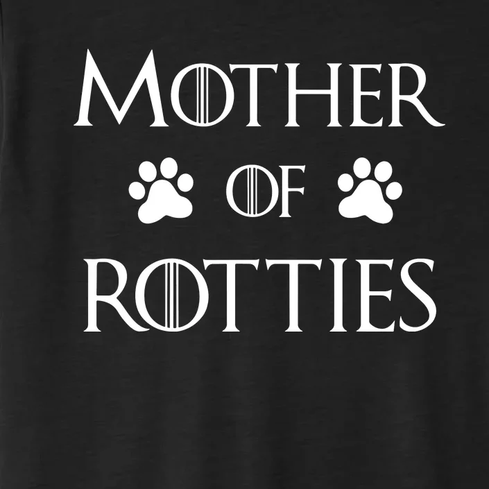 Rottie Dog Mom Shirt, Mother Of Rotties ChromaSoft Performance T-Shirt