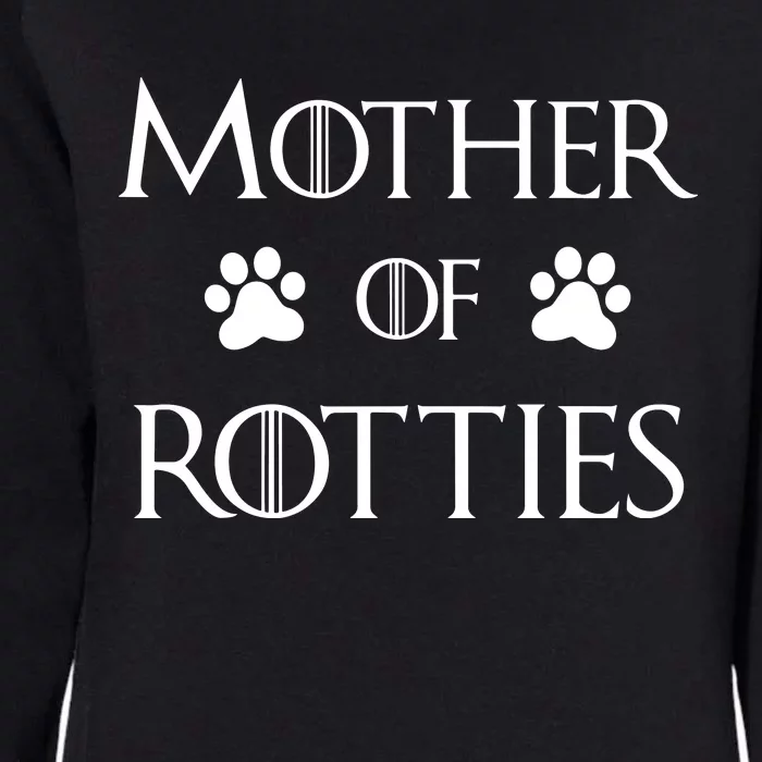 Rottie Dog Mom Shirt, Mother Of Rotties Womens California Wash Sweatshirt