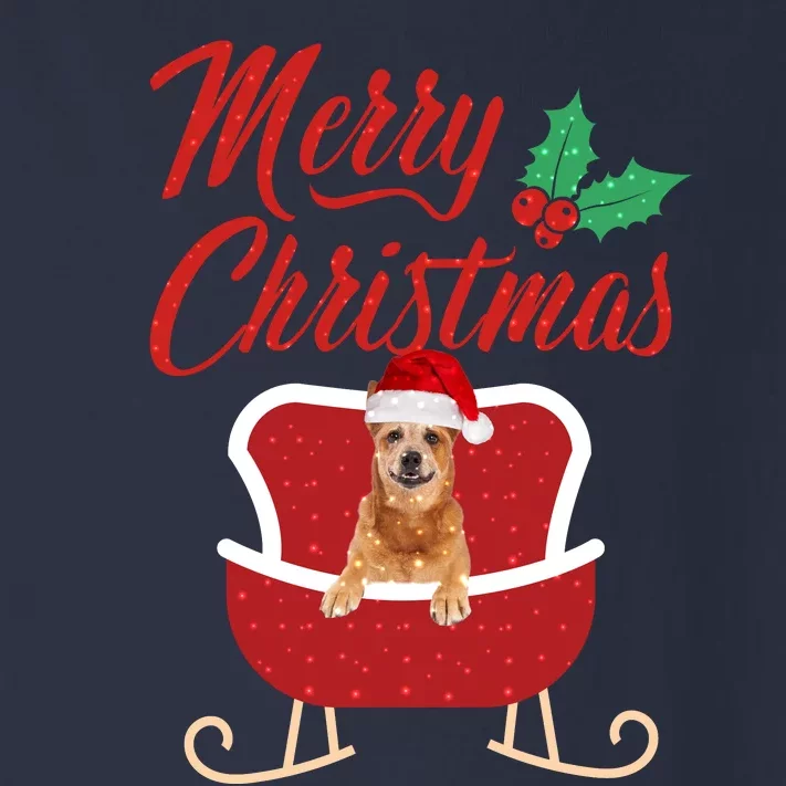 RedHeeler Dog Merry Christmas Design For The Holiday Season! Toddler Long Sleeve Shirt