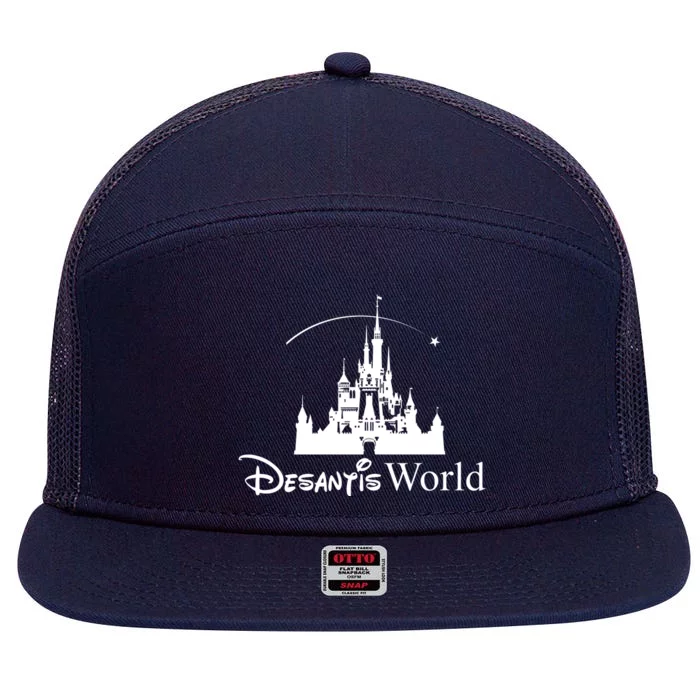 Ron Desantis Magic World 7 Panel Mesh Trucker Snapback Hat