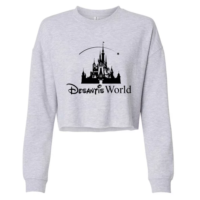 Ron Desantis Magic World Cropped Pullover Crew