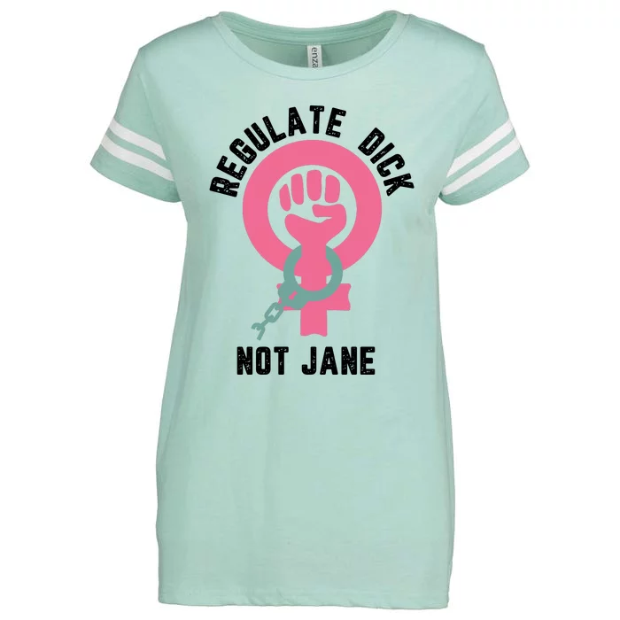 Regulate Dick Not Jane Enza Ladies Jersey Football T-Shirt