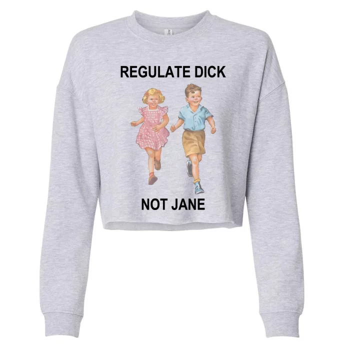 Regulate Dick Not Jane Cropped Pullover Crew