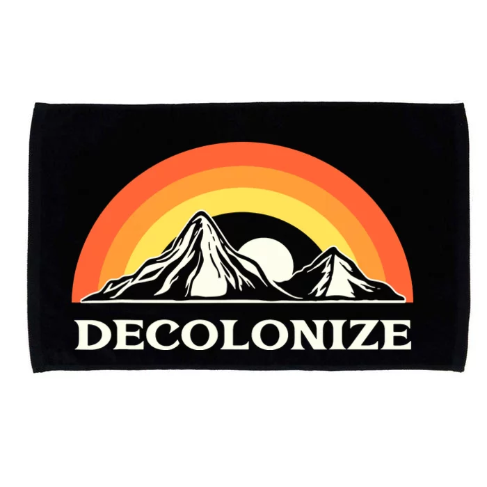 Retro Decolonize Native American Social Justice Civil Rights Microfiber Hand Towel