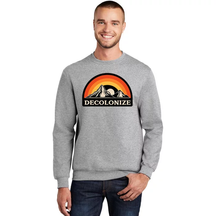 Retro Decolonize Native American Social Justice Civil Rights Sweatshirt