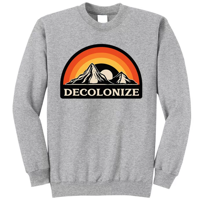 Retro Decolonize Native American Social Justice Civil Rights Sweatshirt