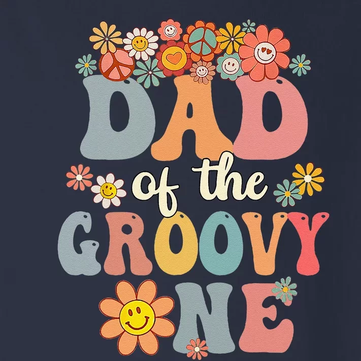 Retro Dad Of Groovy One Matching Family 1st Birthday Party Toddler Long Sleeve Shirt