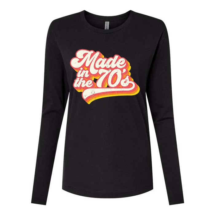 Roller Disco Outfit Retro Made In The 70s Costume Womens Cotton Relaxed Long Sleeve T-Shirt